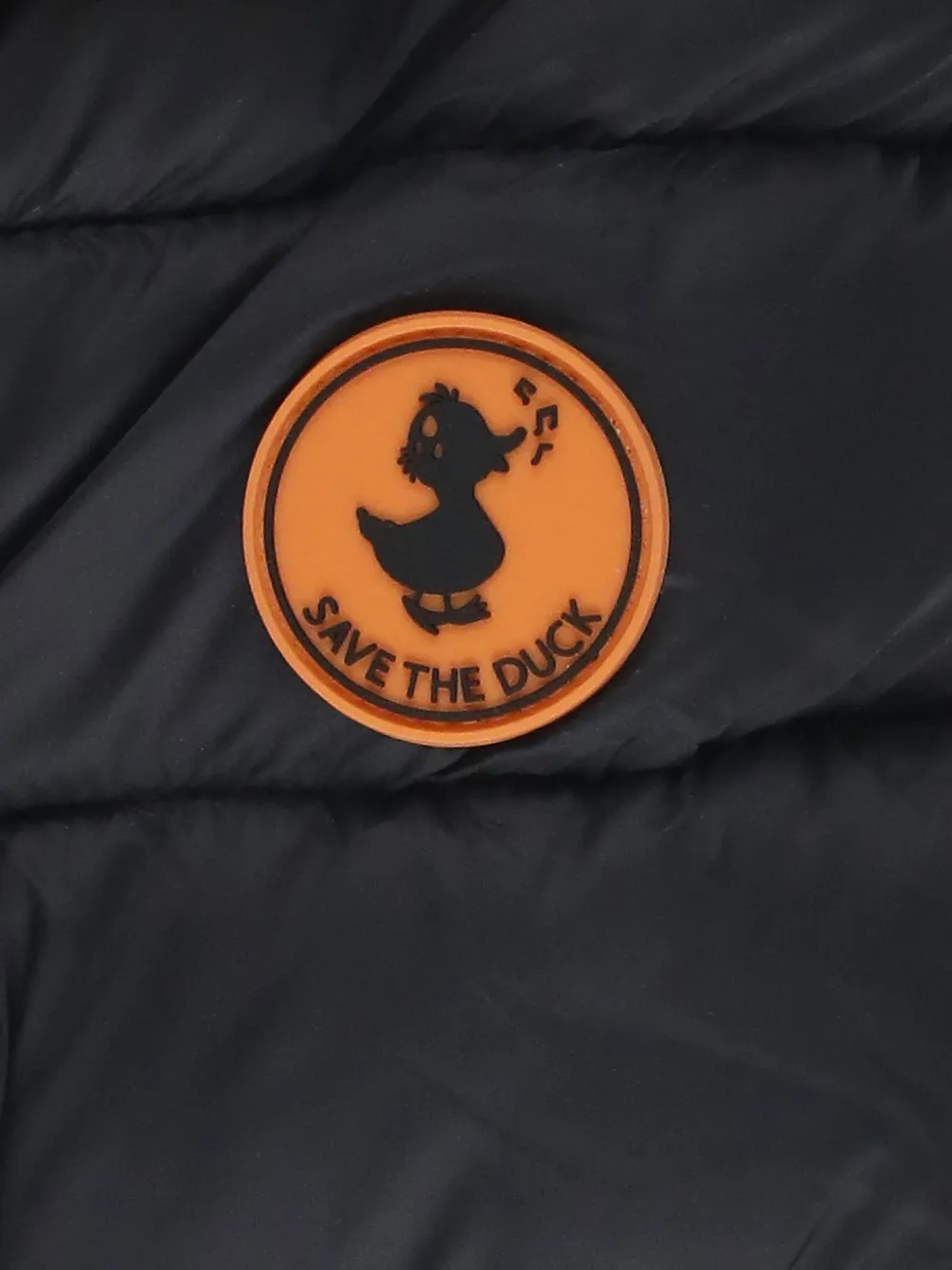 Save The Duck Kids Lily gewatteerd jack met capuchon Zwart