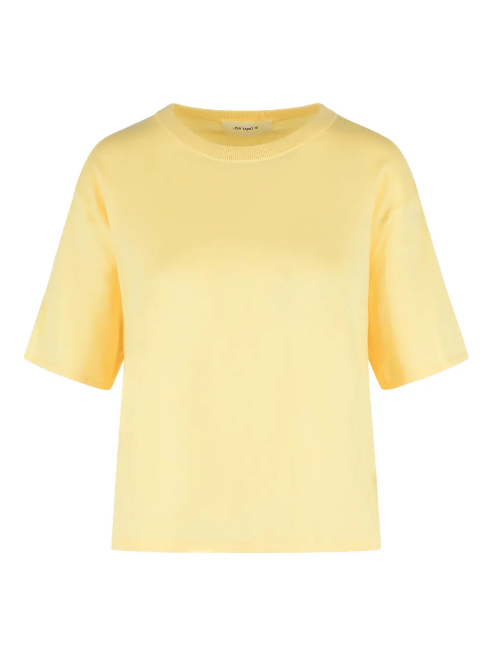 Lisa Yang ribbed dropped-shoulder T-shirt - Giallo