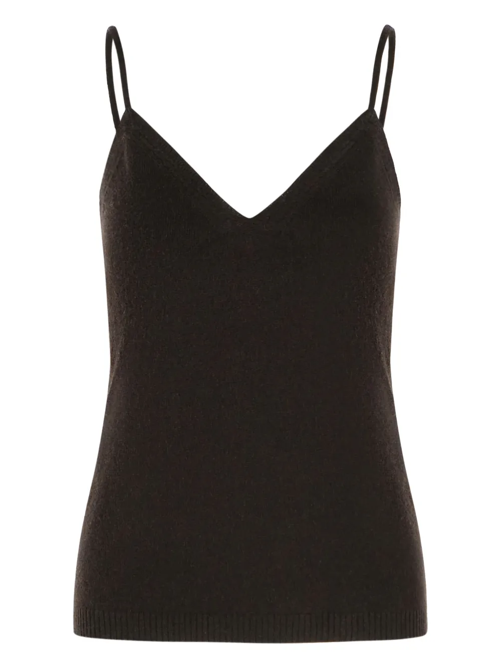 Lisa Yang braided-straps cashmere tank top - Marrone