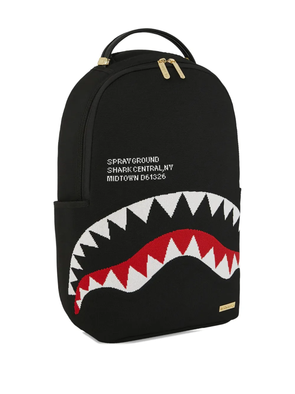 Sprayground Shark Central Knit Backpack | Black | FARFETCH