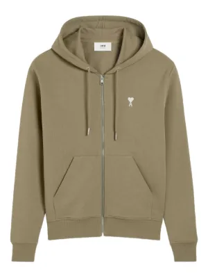 AMI Paris ジップアップ パーカー | ホワイト | FARFETCH JP