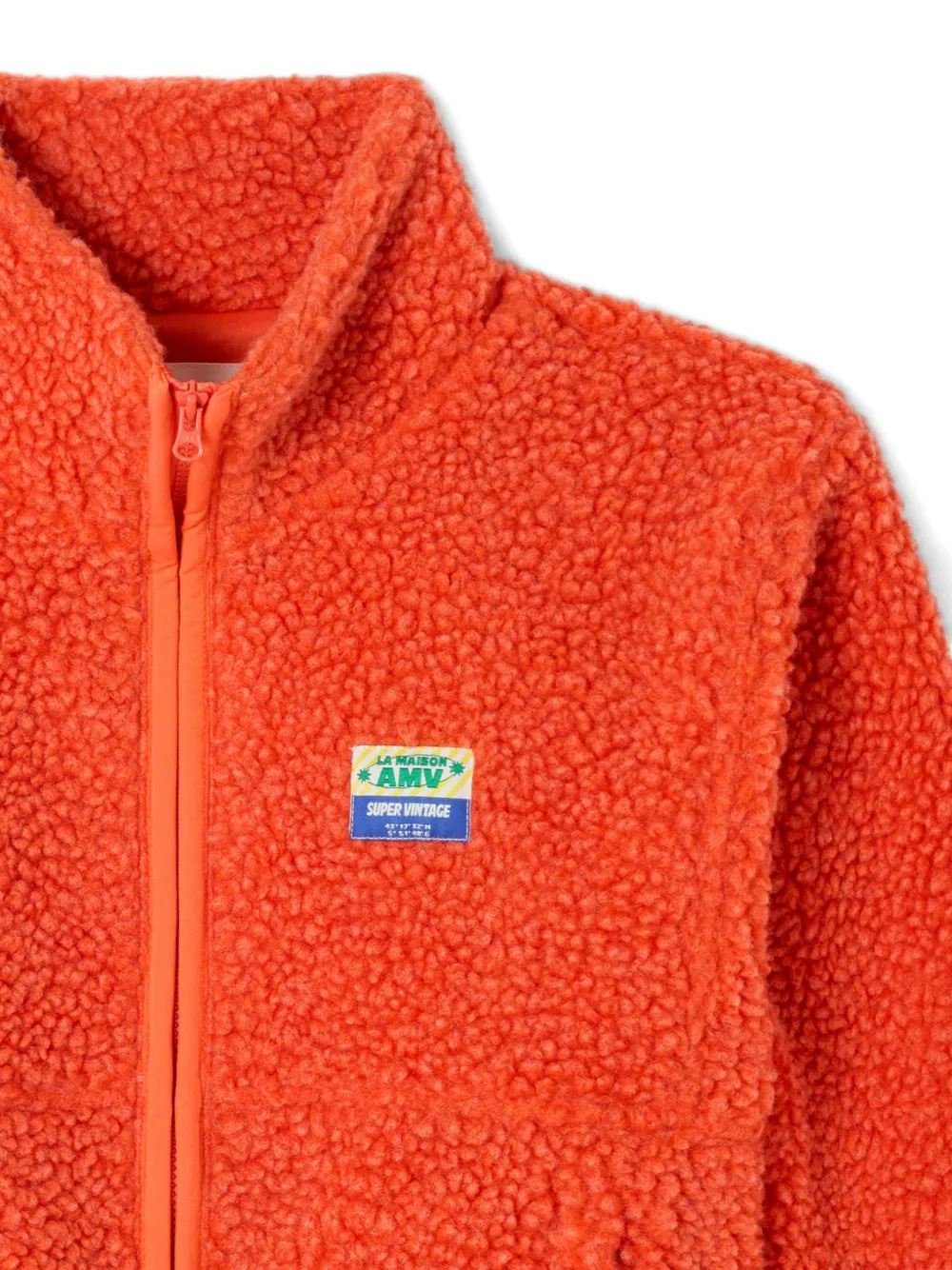 American Vintage Kids Hoktown fleece jack Oranje