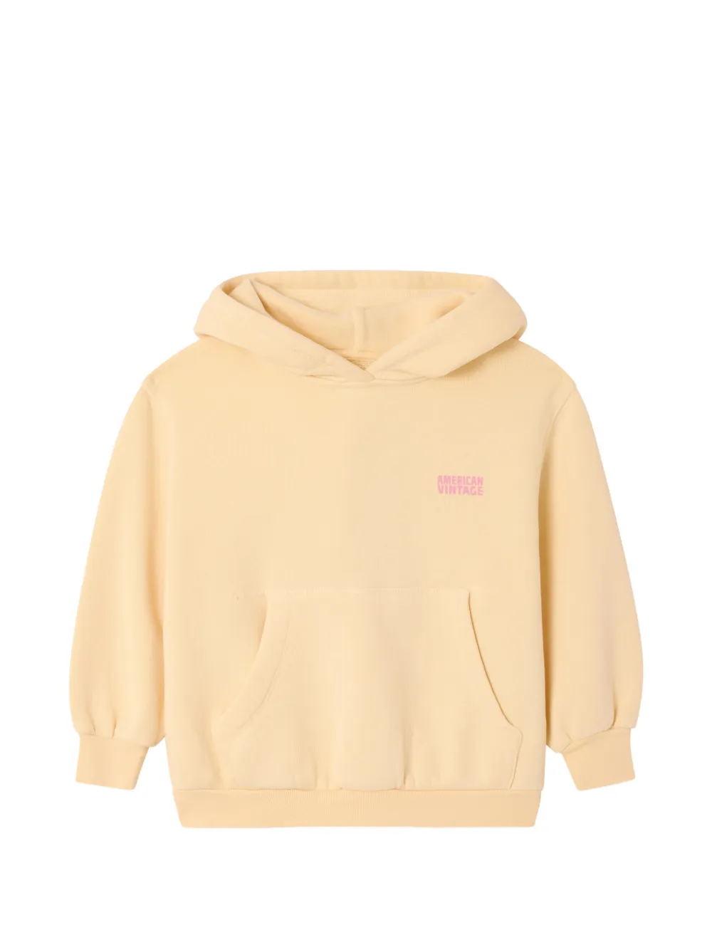 American Vintage Kids Izubird logo-print hoodie - Toni neutri