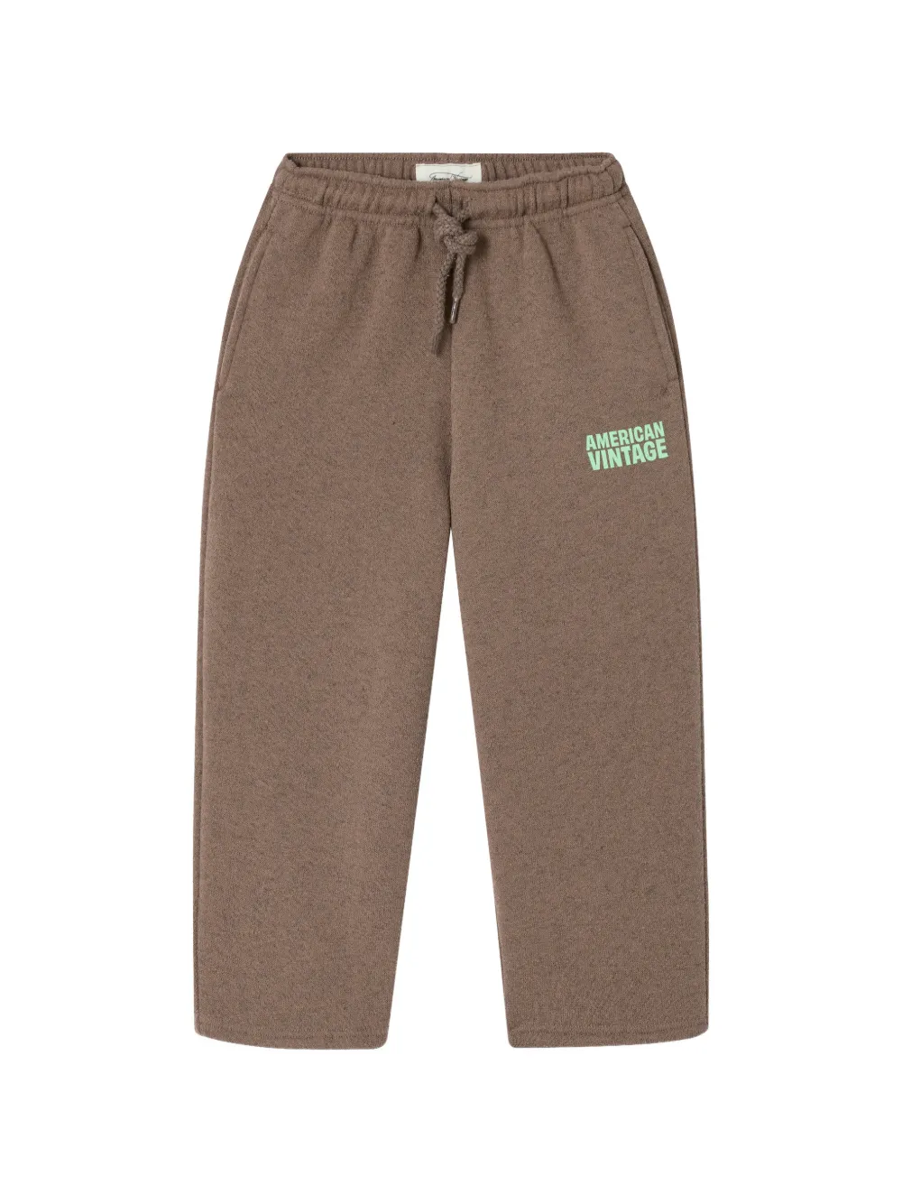 American Vintage Kids Evona drawstring logo track pants - Marrone