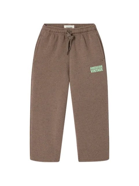 American Vintage Kids Evona drawstring logo track pants
