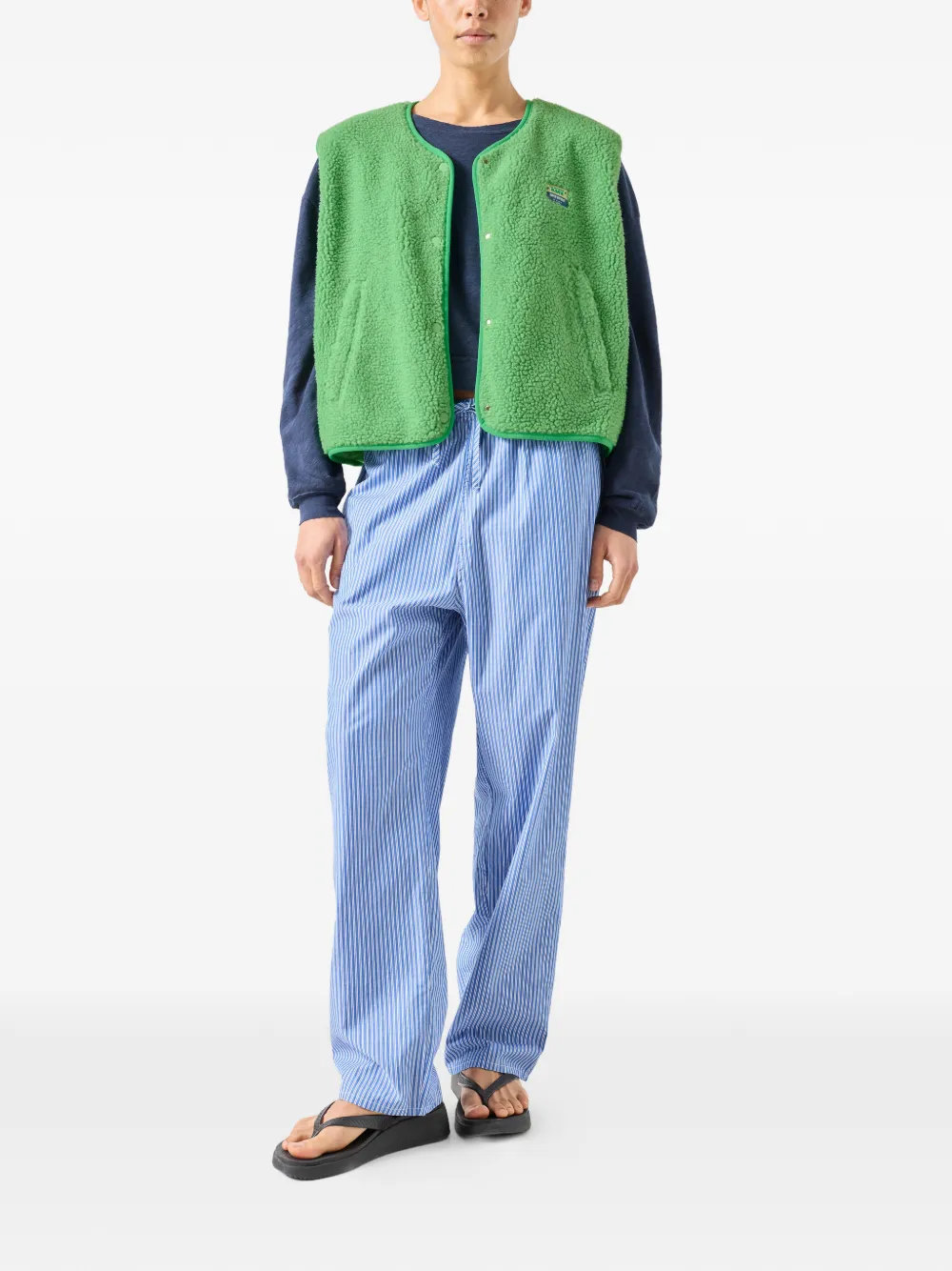 American Vintage Hoktown gilet met zak Groen