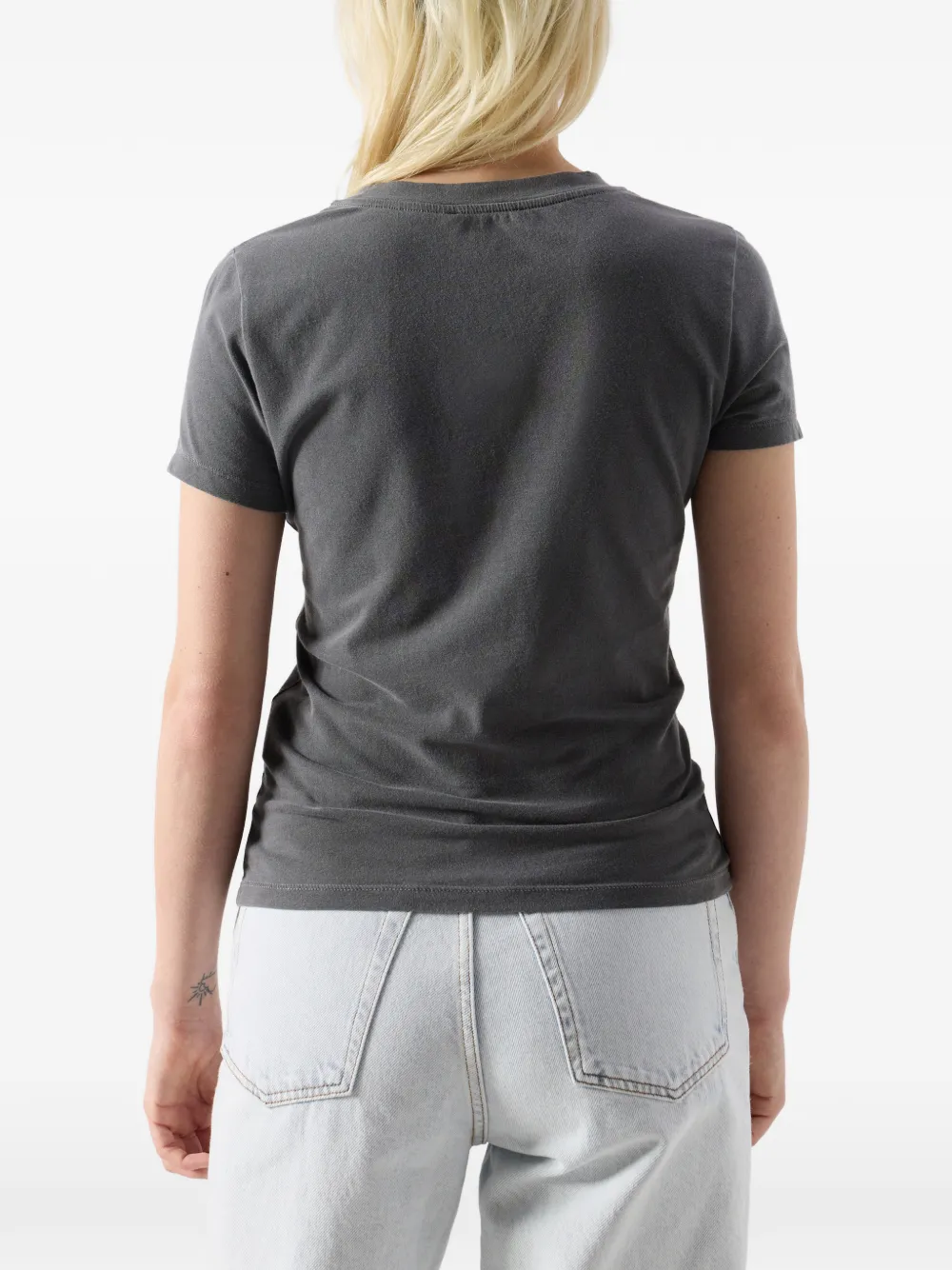 American Vintage Pymaz katoenen T-shirt met ronde hals Grijs