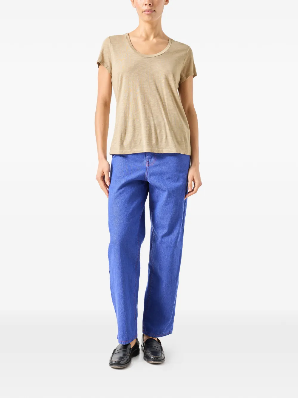 American Vintage Jacksonville T-shirt met korte mouwen Beige