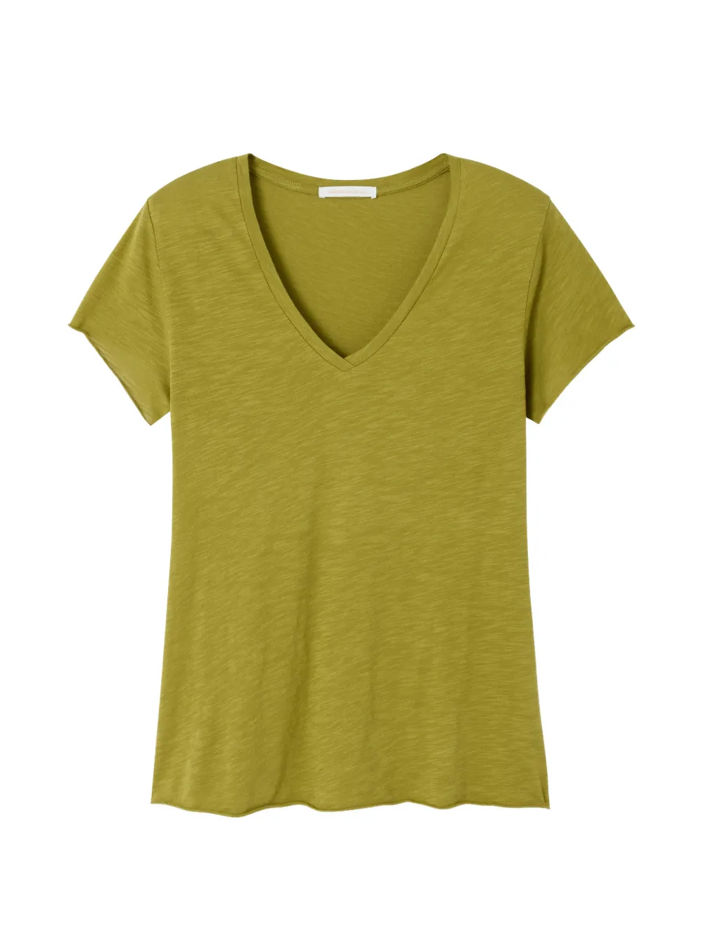 American Vintage Jacksonville T-shirt met V-hals Groen