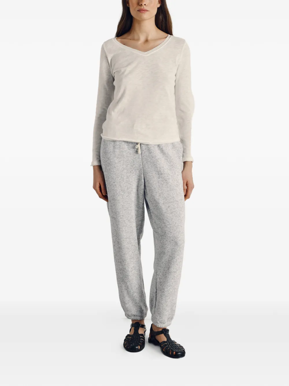 American Vintage Evona drawstring track pants - Grijs