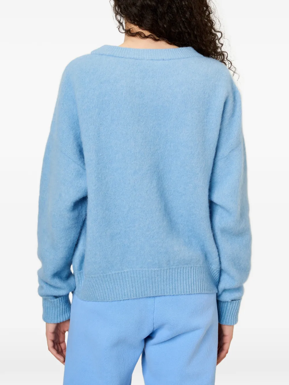 American Vintage Sweater met ronde hals Blauw