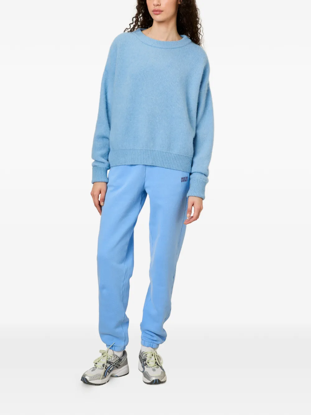 American Vintage Sweater met ronde hals Blauw