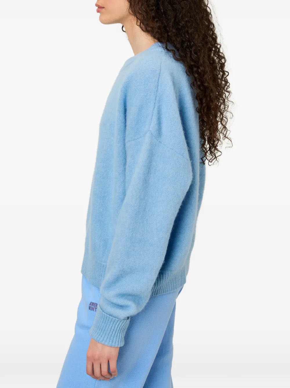 American Vintage Sweater met ronde hals Blauw