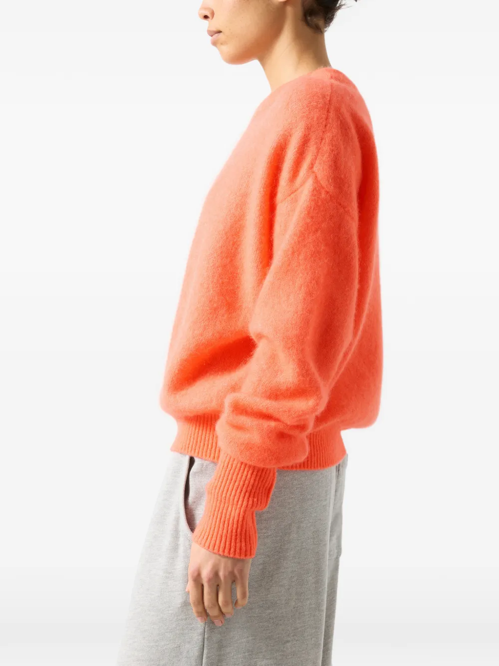 American Vintage Sweater met ronde hals Oranje