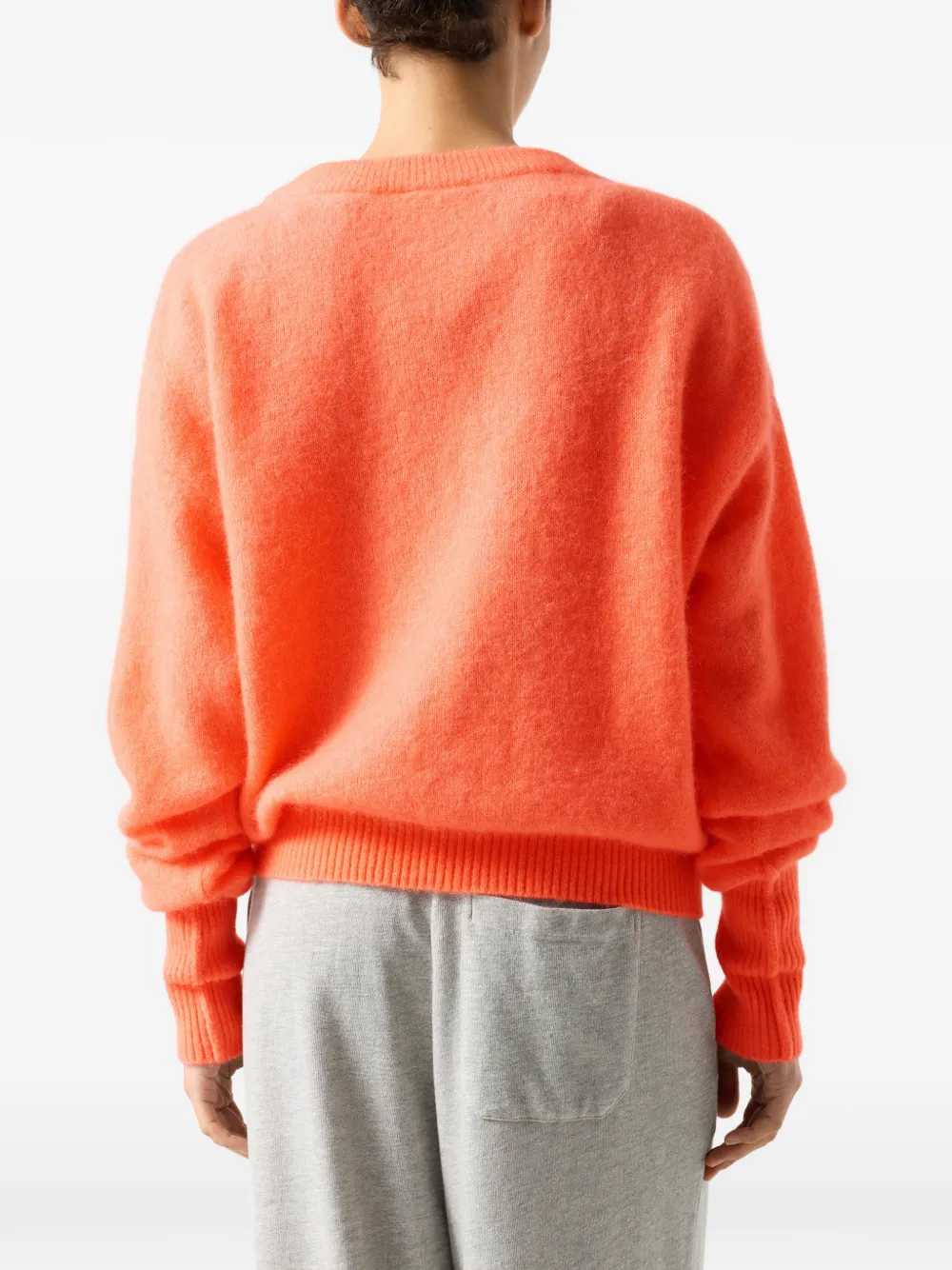 American Vintage Sweater met ronde hals Oranje