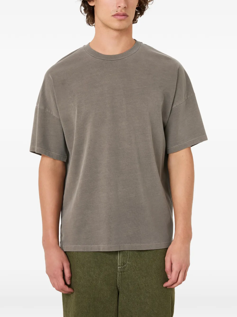 American Vintage T-shirt met ronde hals Grijs