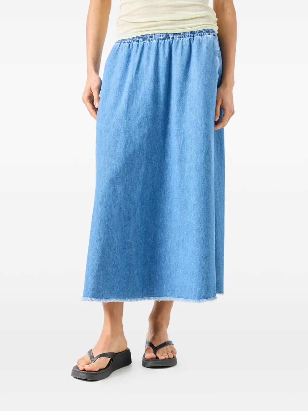 American Vintage Izeway rok met elastische taille Blauw