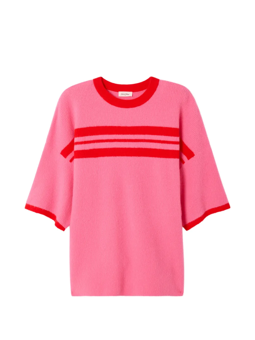 American Vintage Damsville striped crew-neck sweater - Rosa