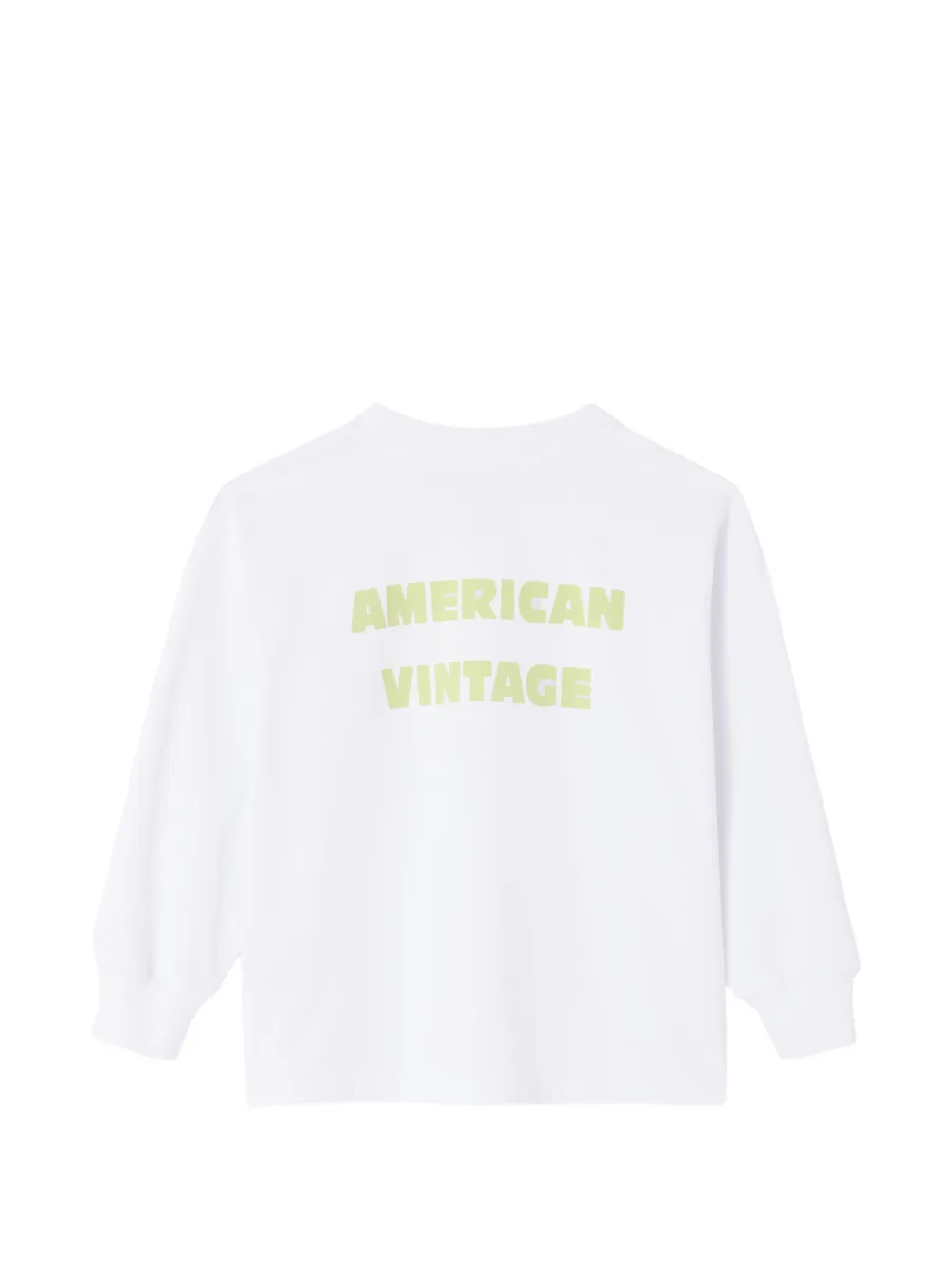 American Vintage Kids Fizvalley T-shirt met lange mouwen Wit