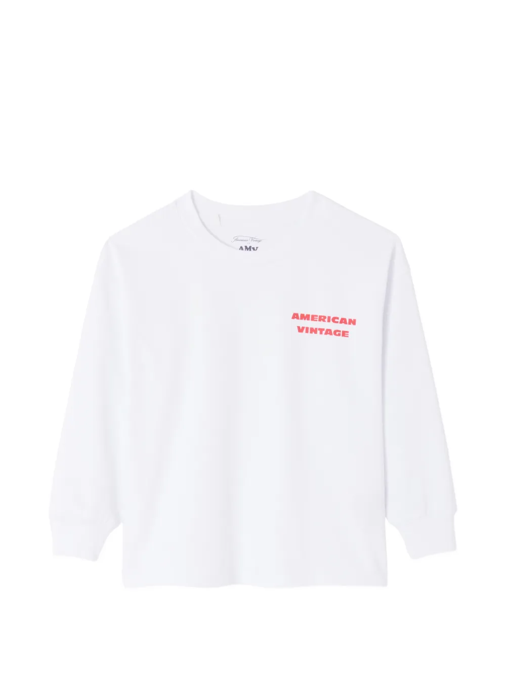 American Vintage Kids Fizvalley long-sleeve T-shirt - Bianco
