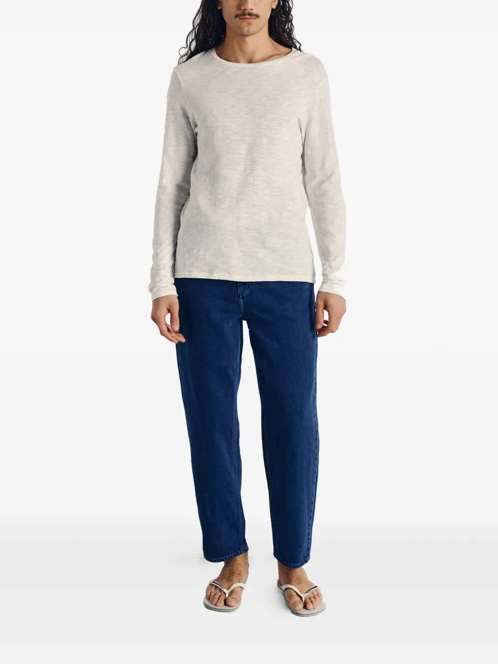 American Vintage Bysapick long-sleeve T-shirt - Wit