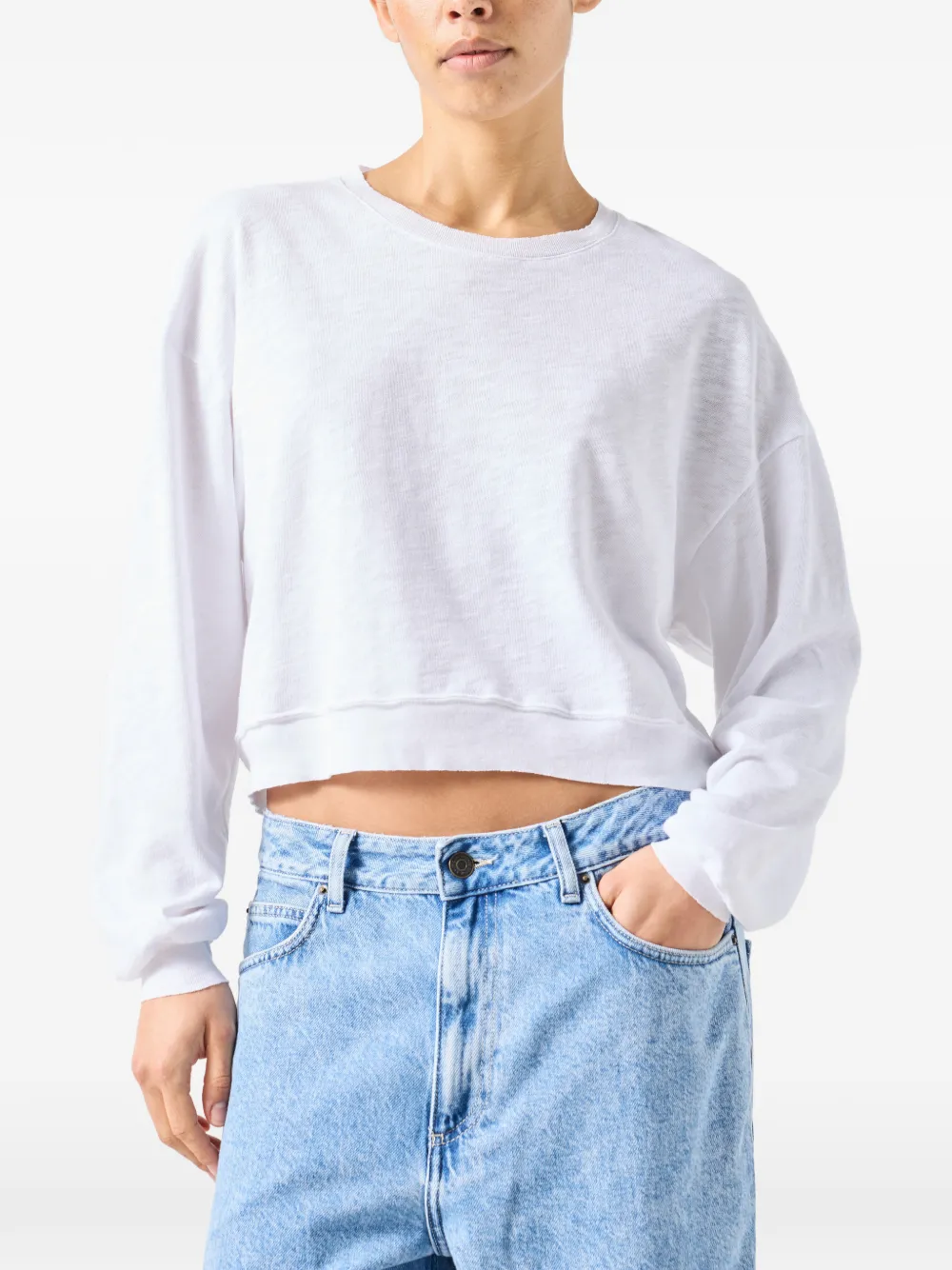 American Vintage Sonoma T-shirt met lange mouwen Wit