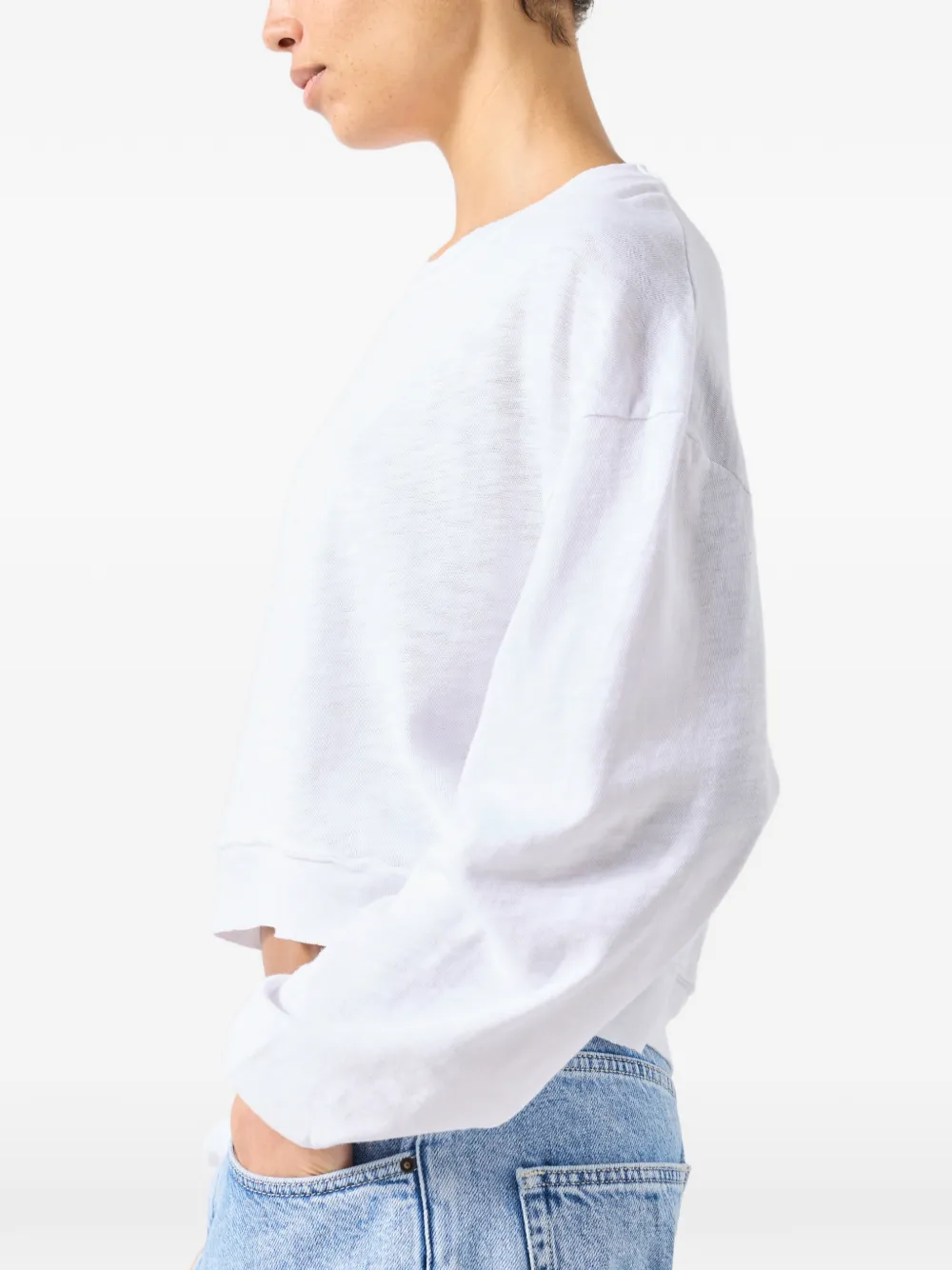 American Vintage Sonoma T-shirt met lange mouwen Wit