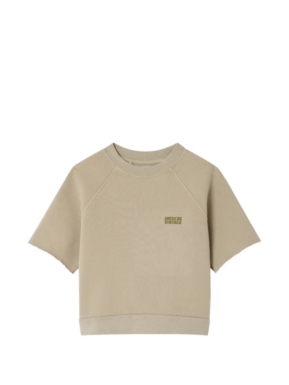 American Vintage Kids short-sleeved crew-neck T-shirt - Toni neutri