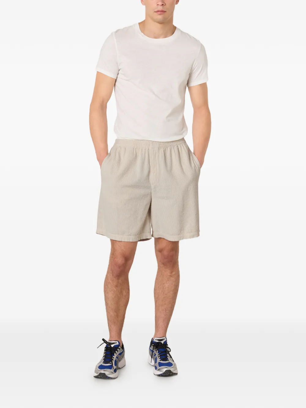 American Vintage corduroy padow shorts - Beige