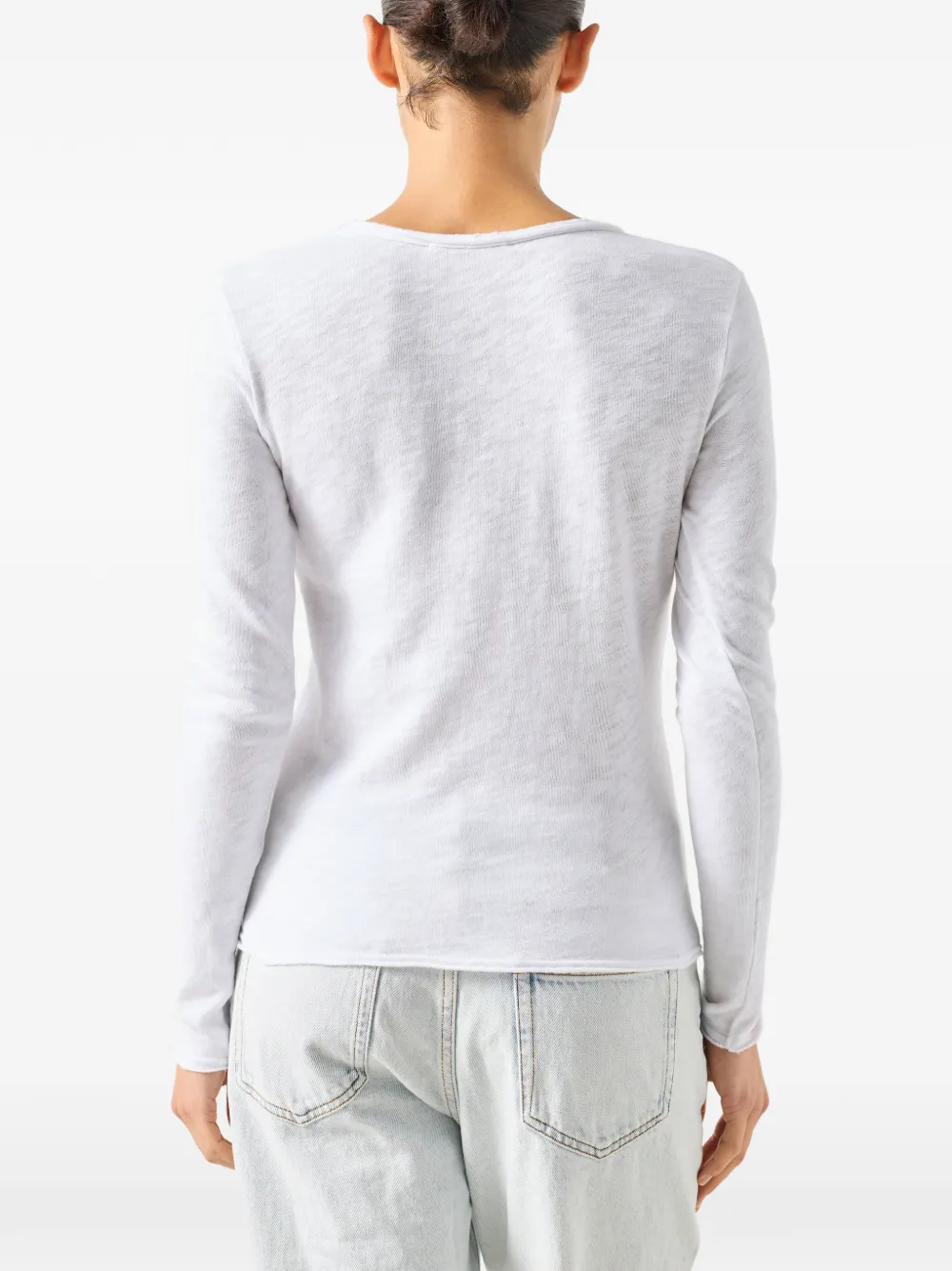 American Vintage Sonoma T-shirt met lange mouwen Wit