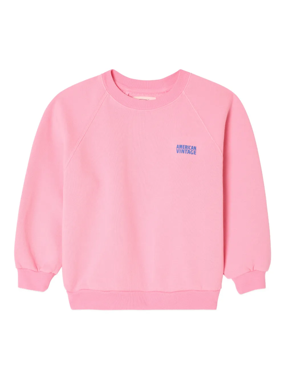 American Vintage Kids Felpa girocollo a maniche lunghe - Rosa