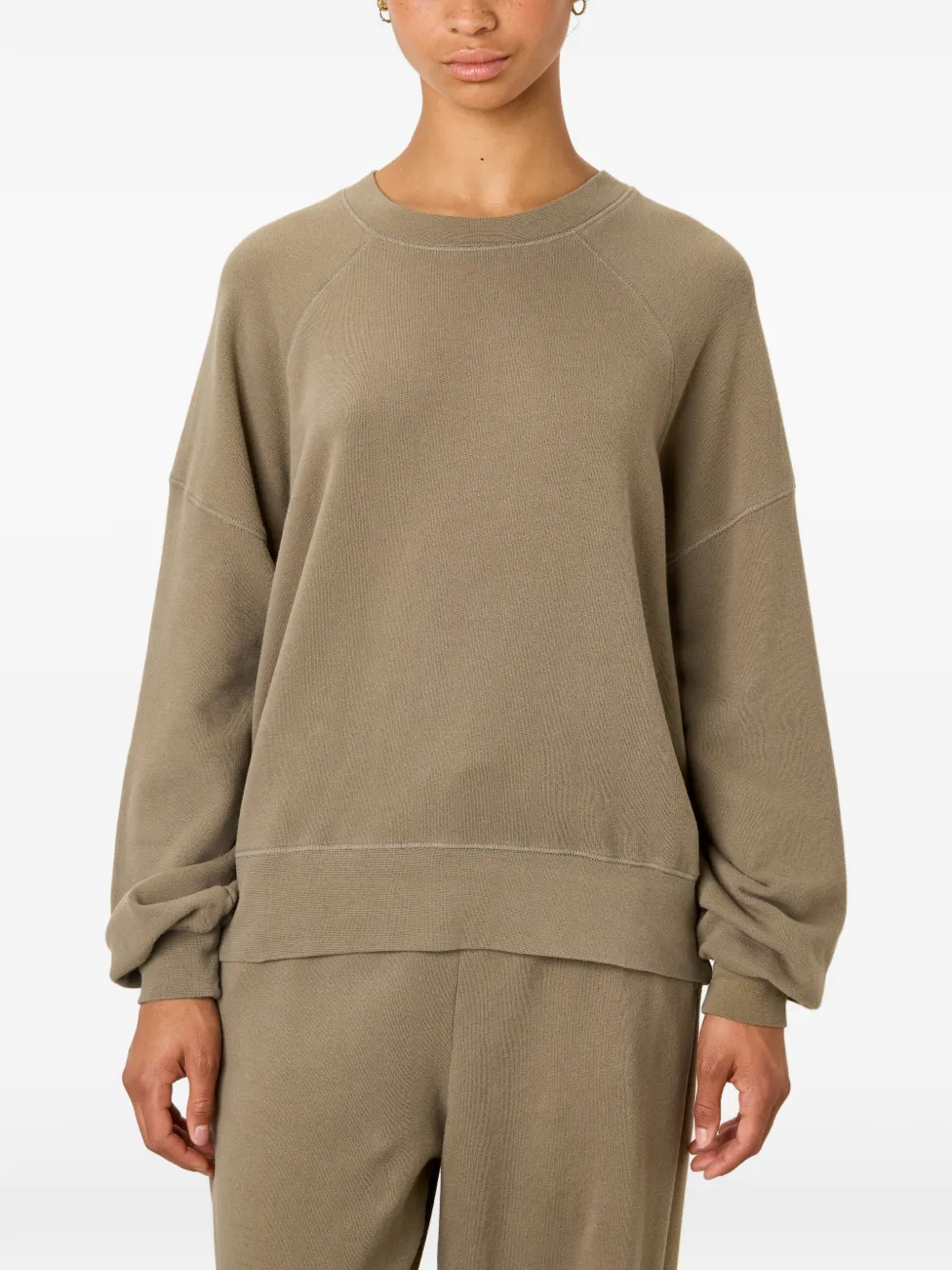 American Vintage Atubay sweater met ronde hals Groen