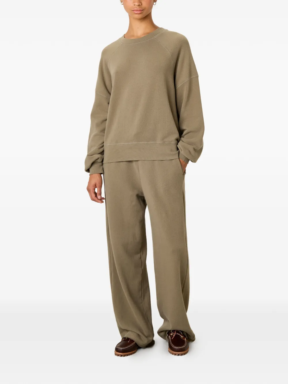 American Vintage Atubay sweater met ronde hals Groen