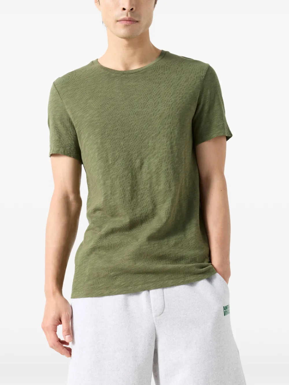 American Vintage Bysapick T-shirt met korte mouwen en ronde hals Groen