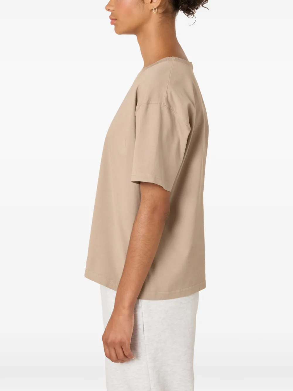 American Vintage T-shirt met ronde hals Beige