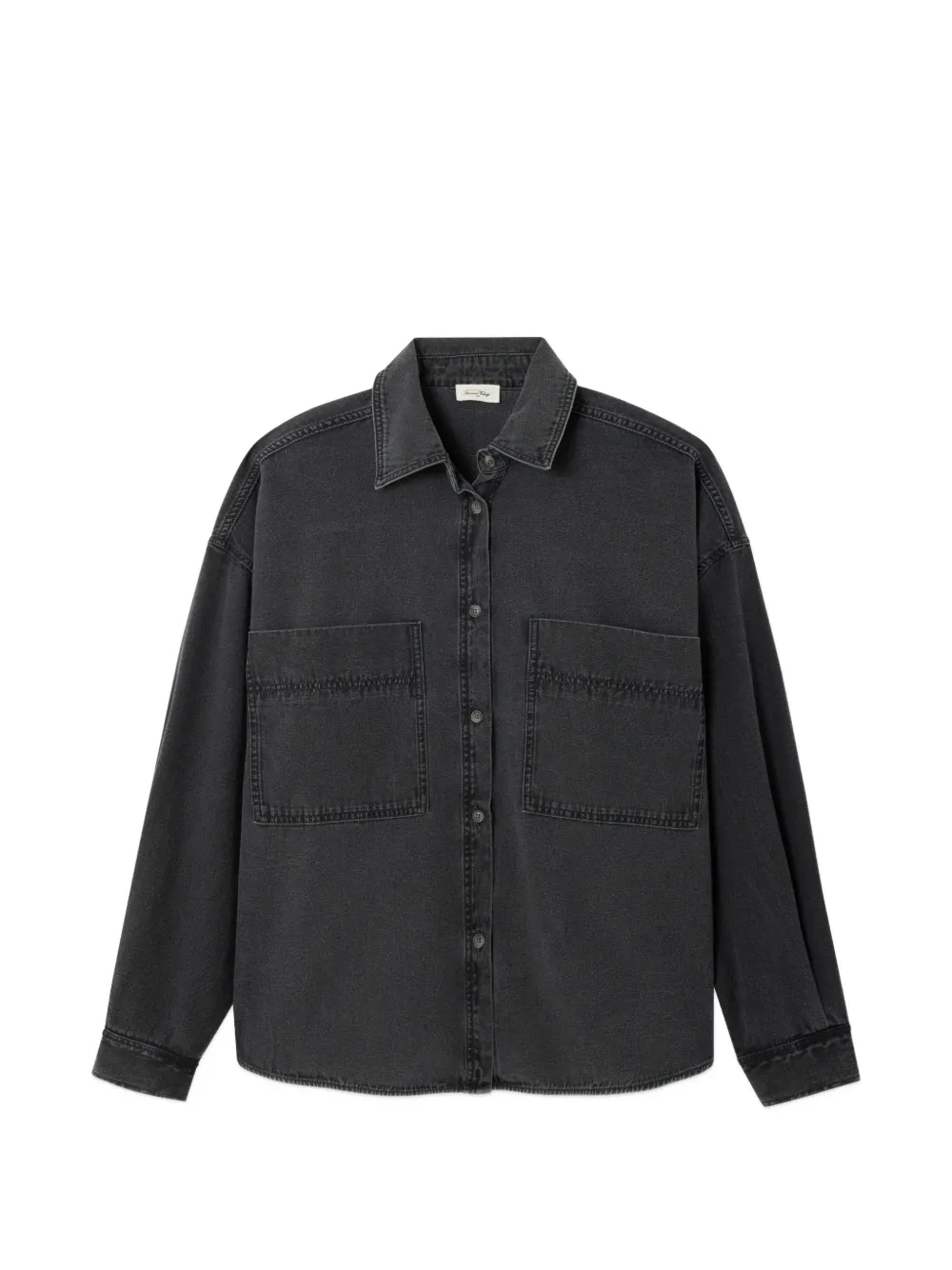 American Vintage front-pocket denim shirt - Grigio