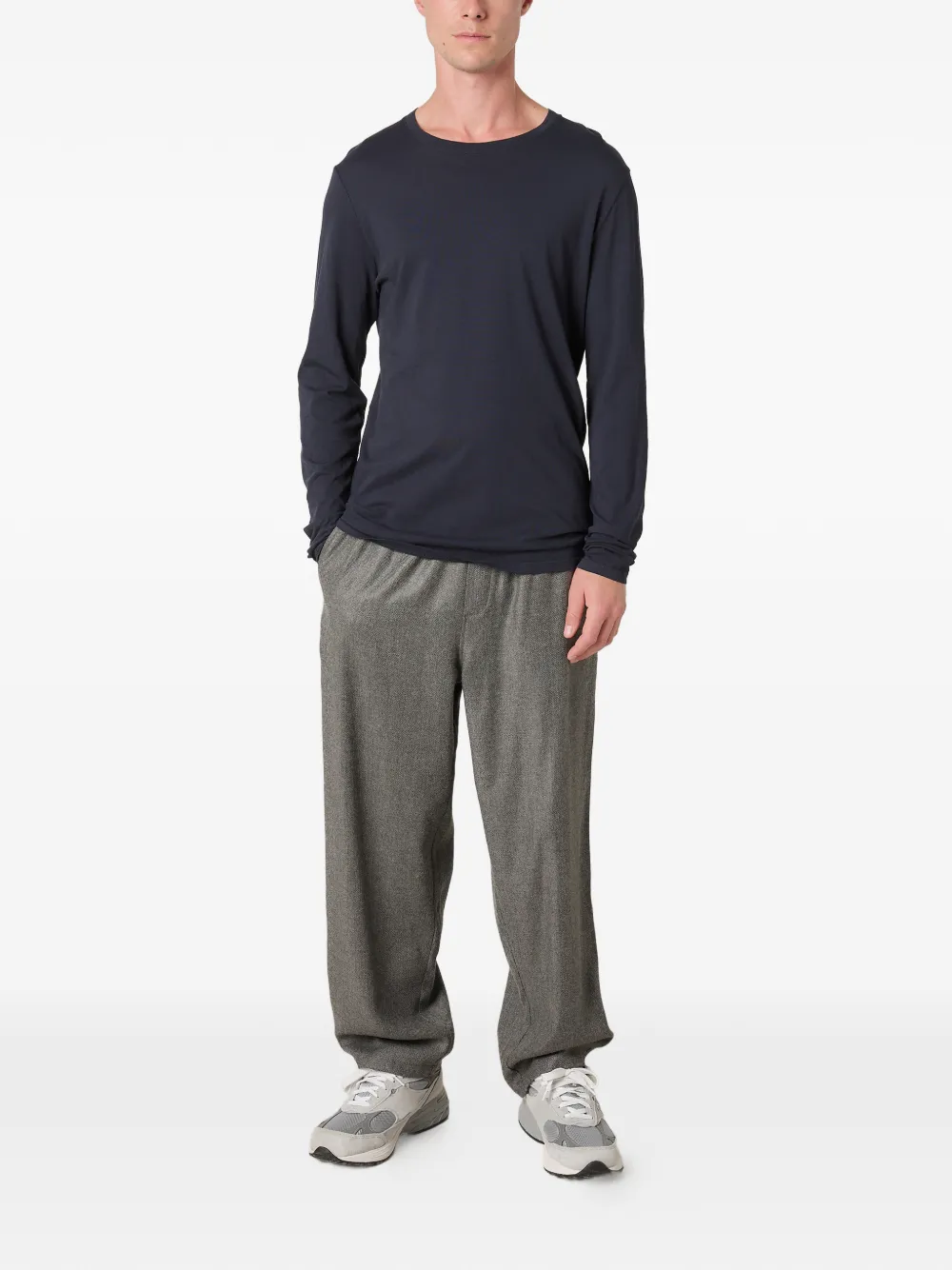 American Vintage Decatur long-sleeve T-shirt - Blauw