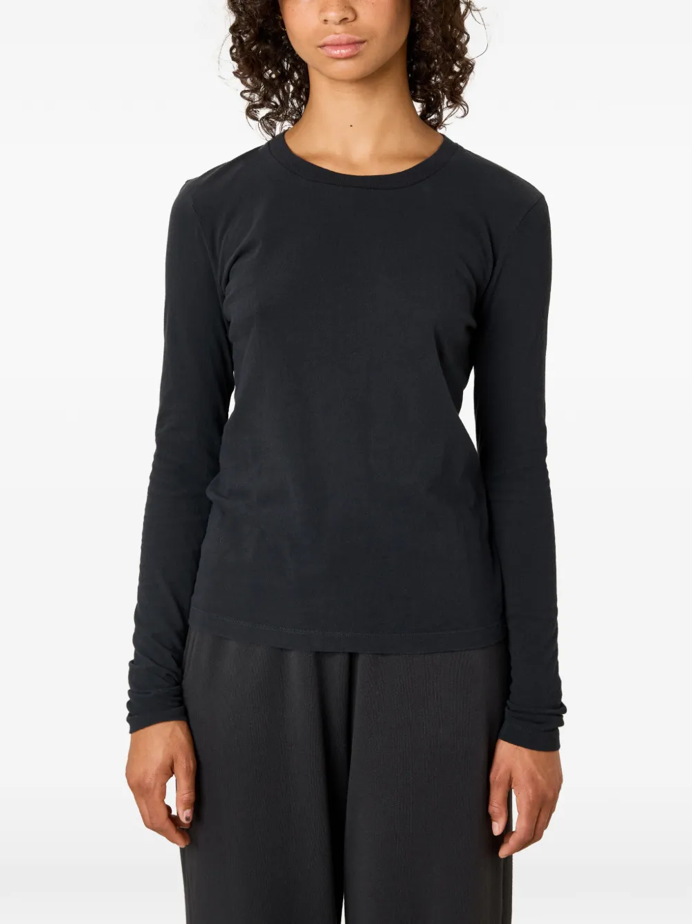 American Vintage Gamipy T-shirt met lange mouwen Zwart