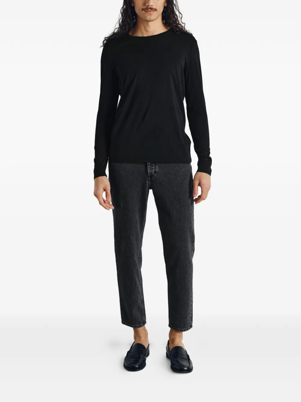 American Vintage Decatur long-sleeve T-shirt - Zwart