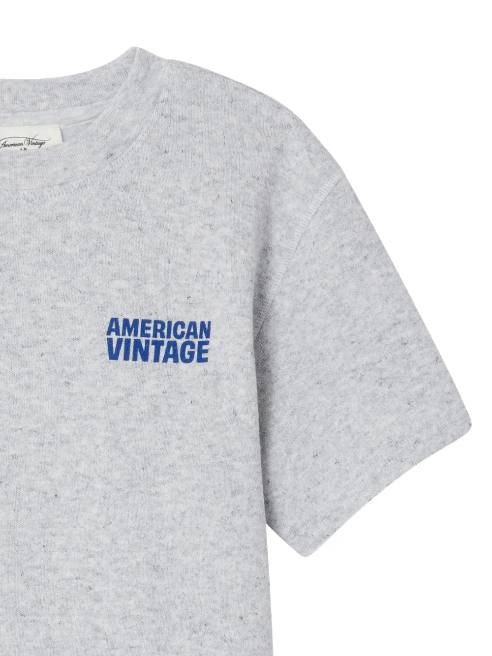 American Vintage Kids Evona T-shirt met ronde hals Grijs