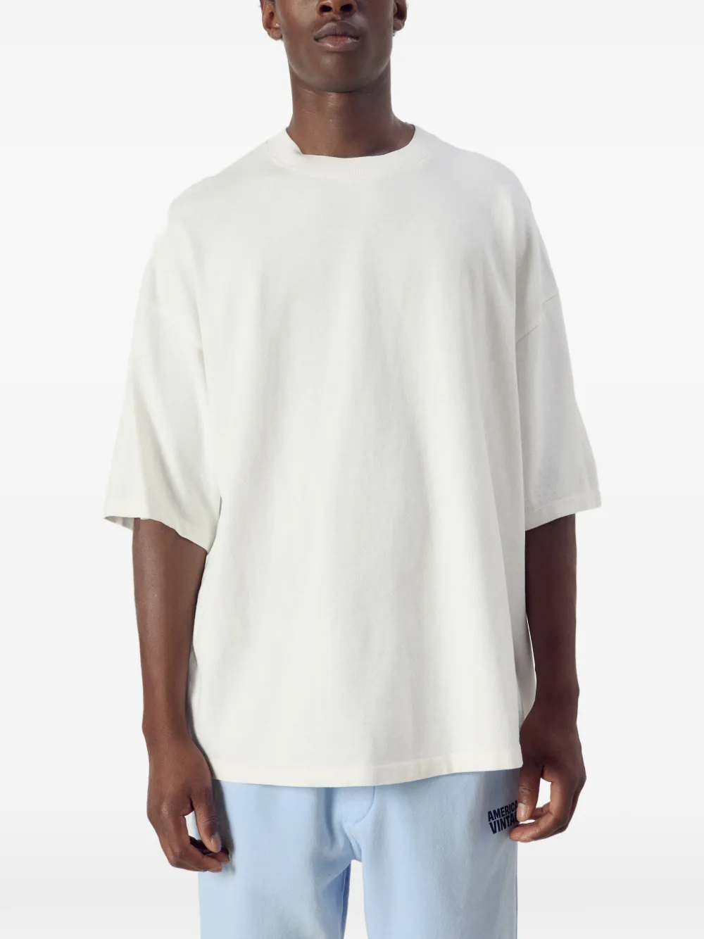 American Vintage Afoma T-shirt met ronde hals Wit