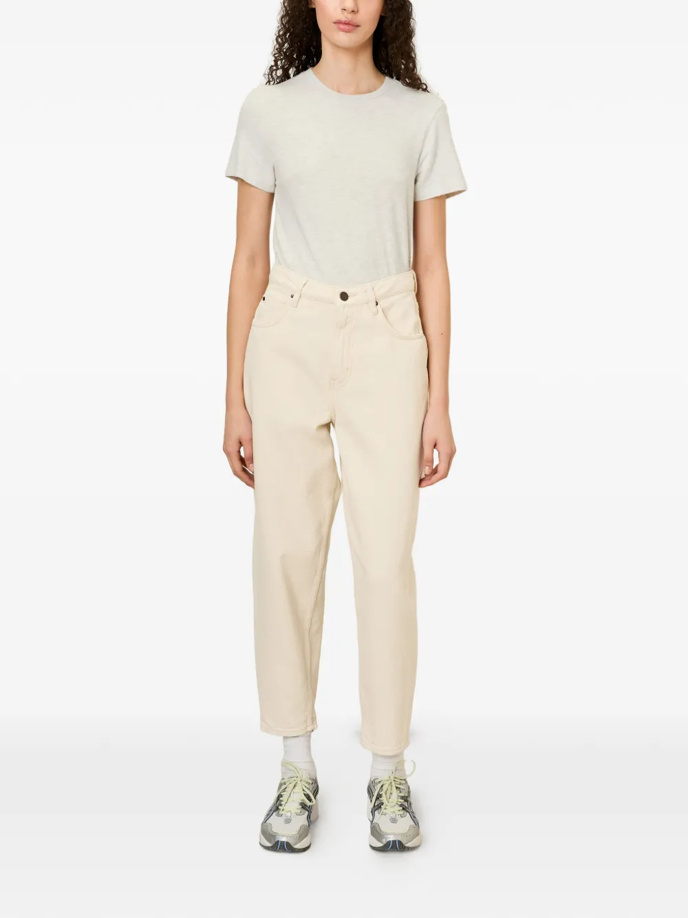 American Vintage Tineborow puffball jeans - Beige