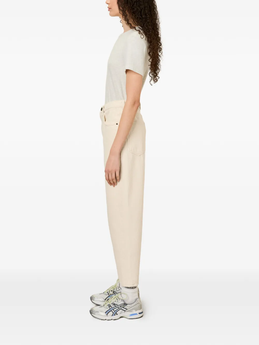 American Vintage Tineborow puffball jeans Beige