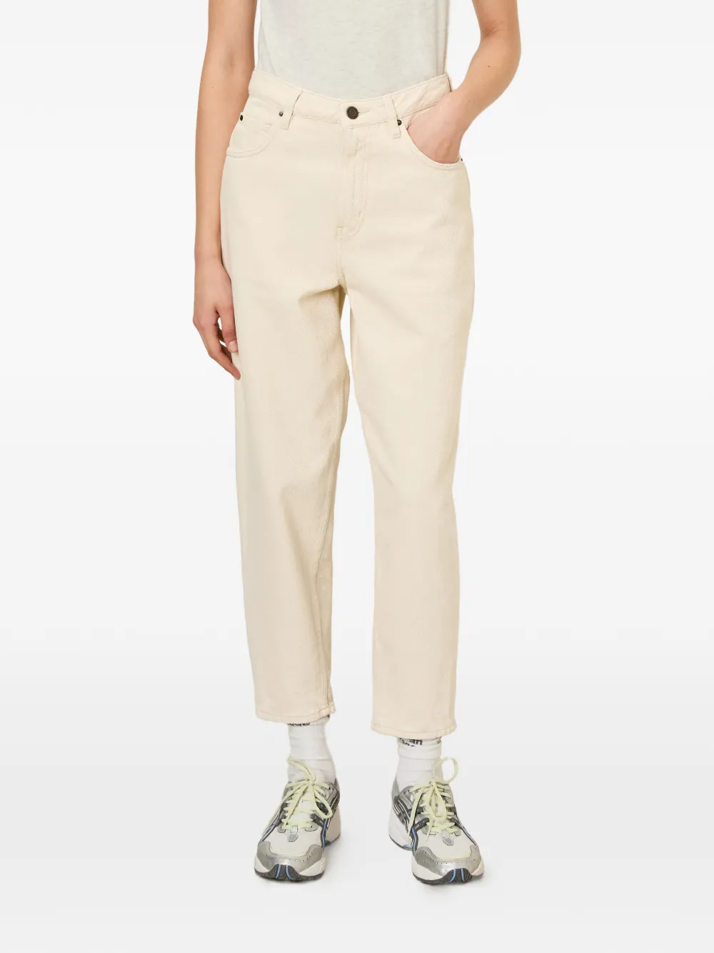 American Vintage Tineborow puffball jeans Beige