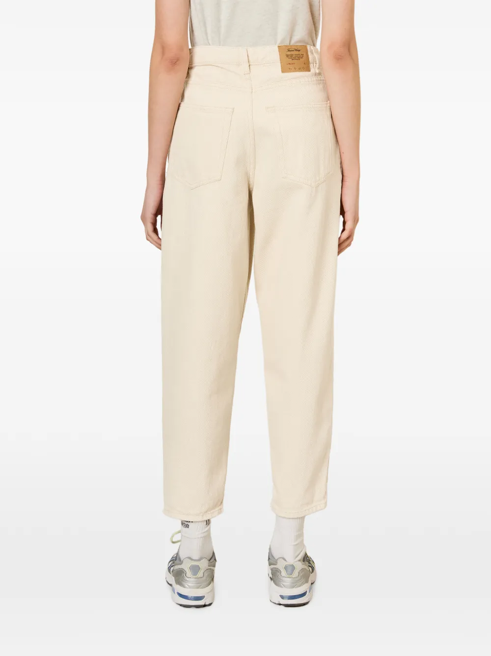 American Vintage Tineborow puffball jeans Beige