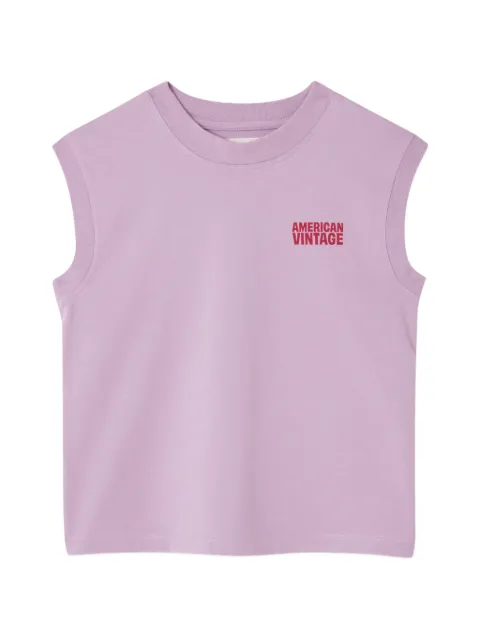American Vintage Kids Gixy round-neck tank top