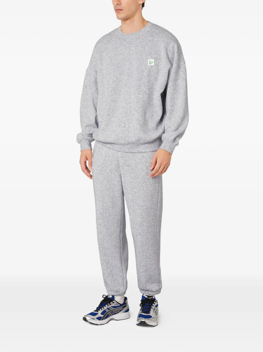 American Vintage Evona sweater met logopatch - Grijs