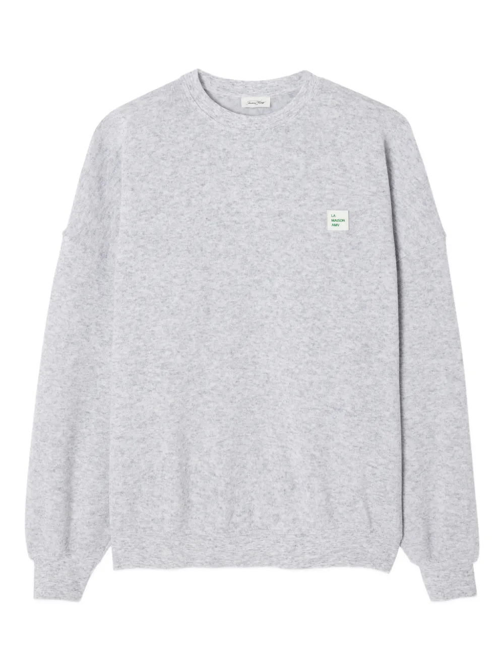 American Vintage Felpa Evona con logo - Grigio