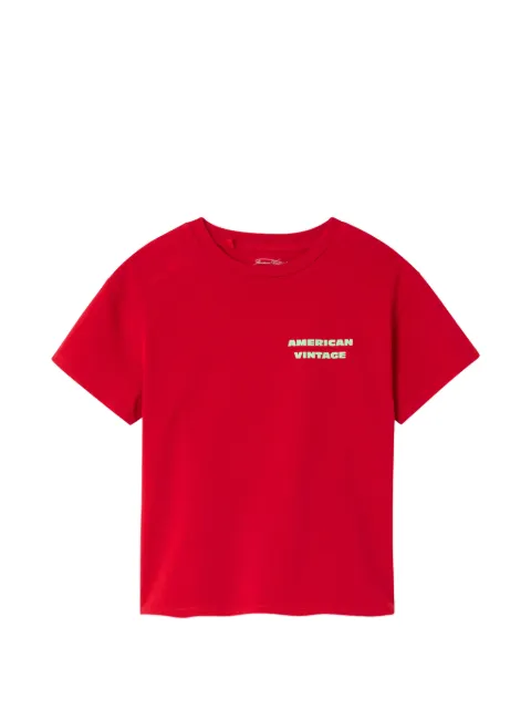 American Vintage Kids 피즈밸리 라운드 넥 프린트 티셔츠
