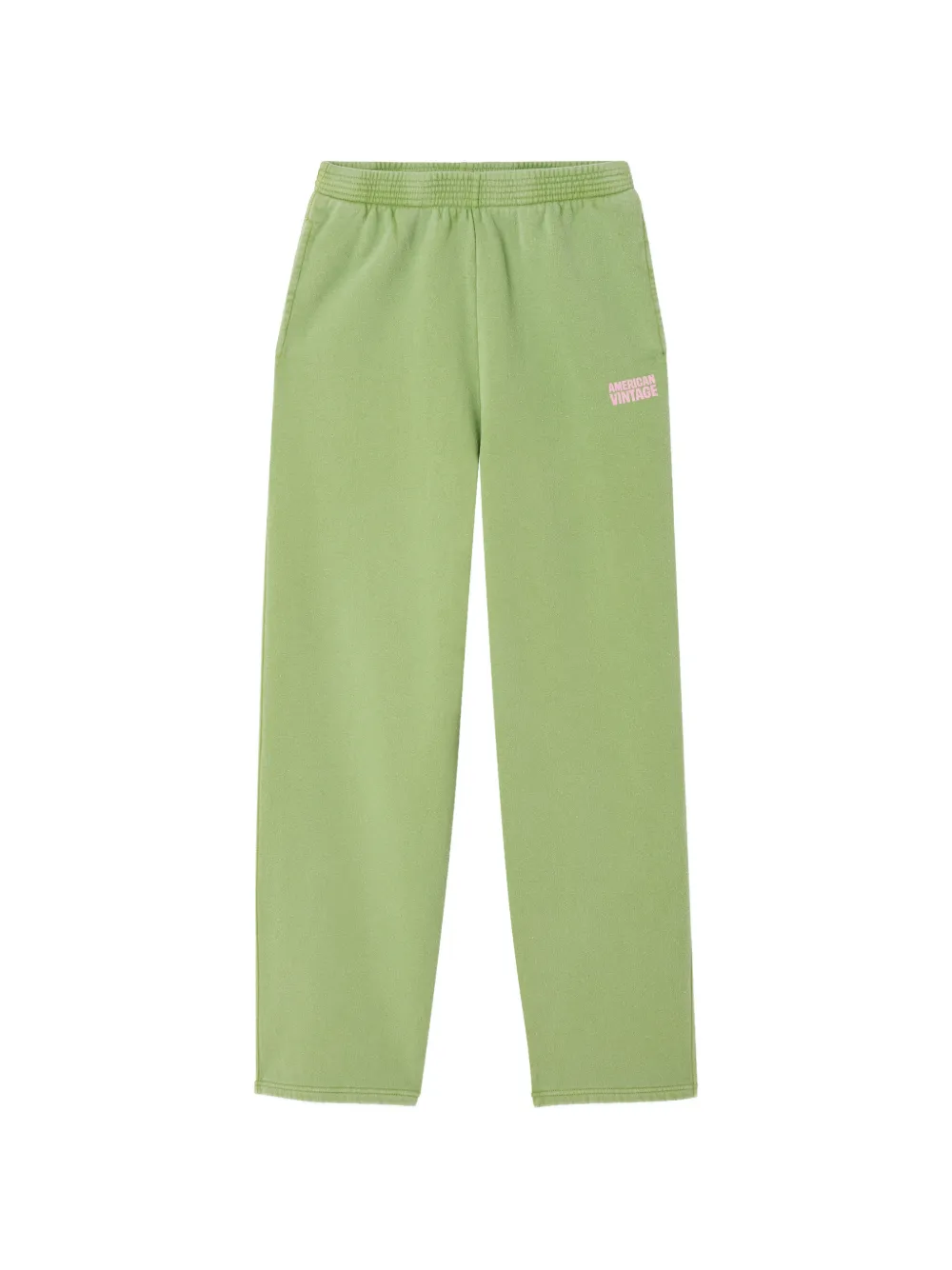 American Vintage Plizzy straight-leg track pants - Verde